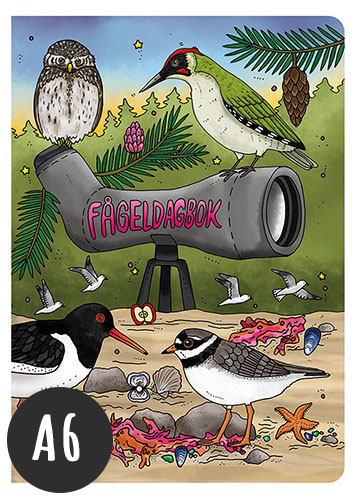 A6 Anteckningsbok Fågeldagbok