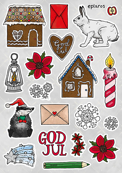 A5 ark - Stickers Jul