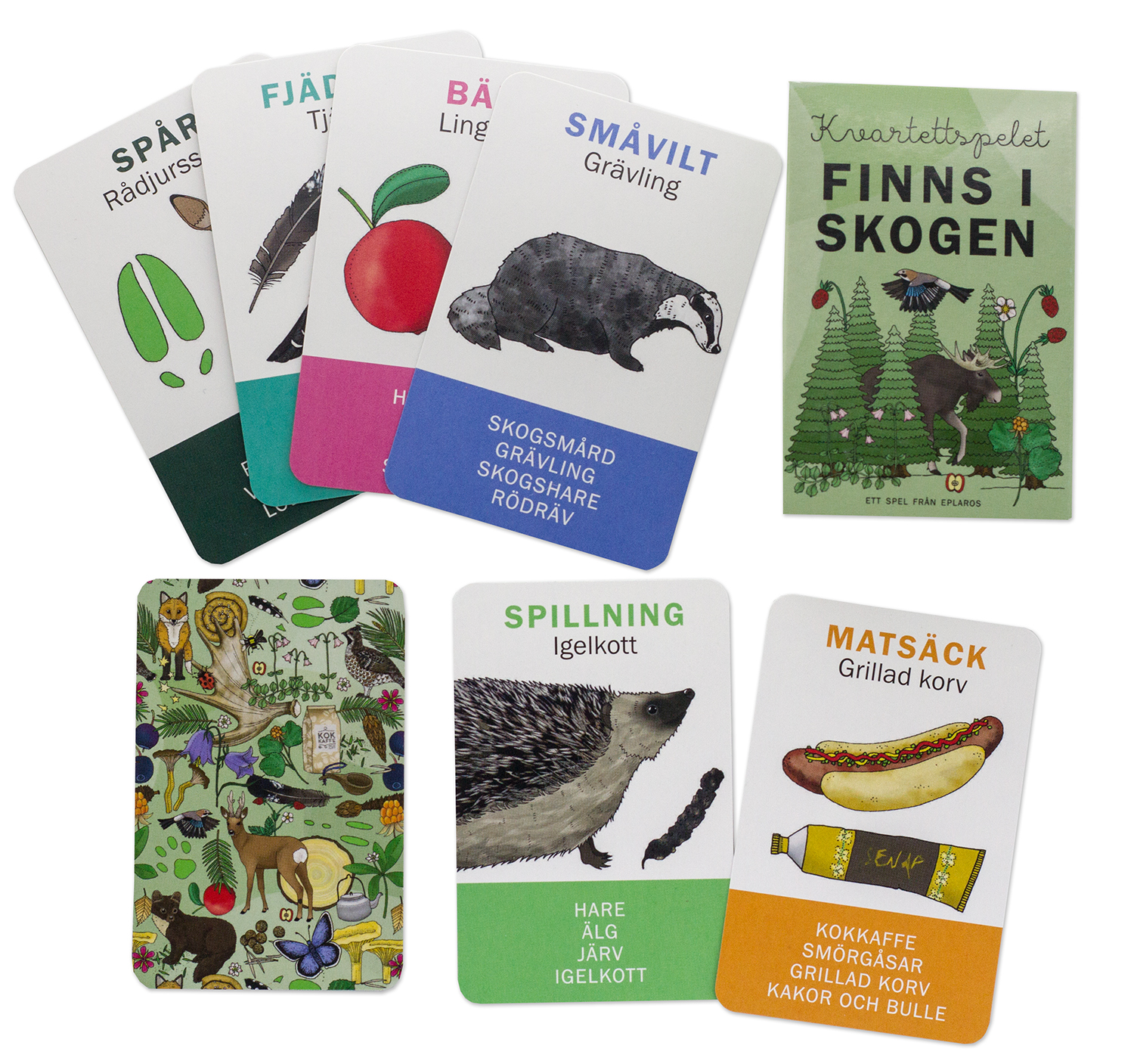 Kvartettspelet Finns i skogen