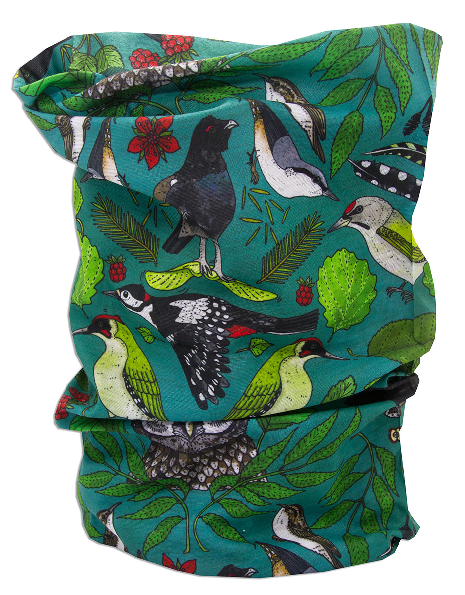 Tub / multiscarf Skogsfåglar