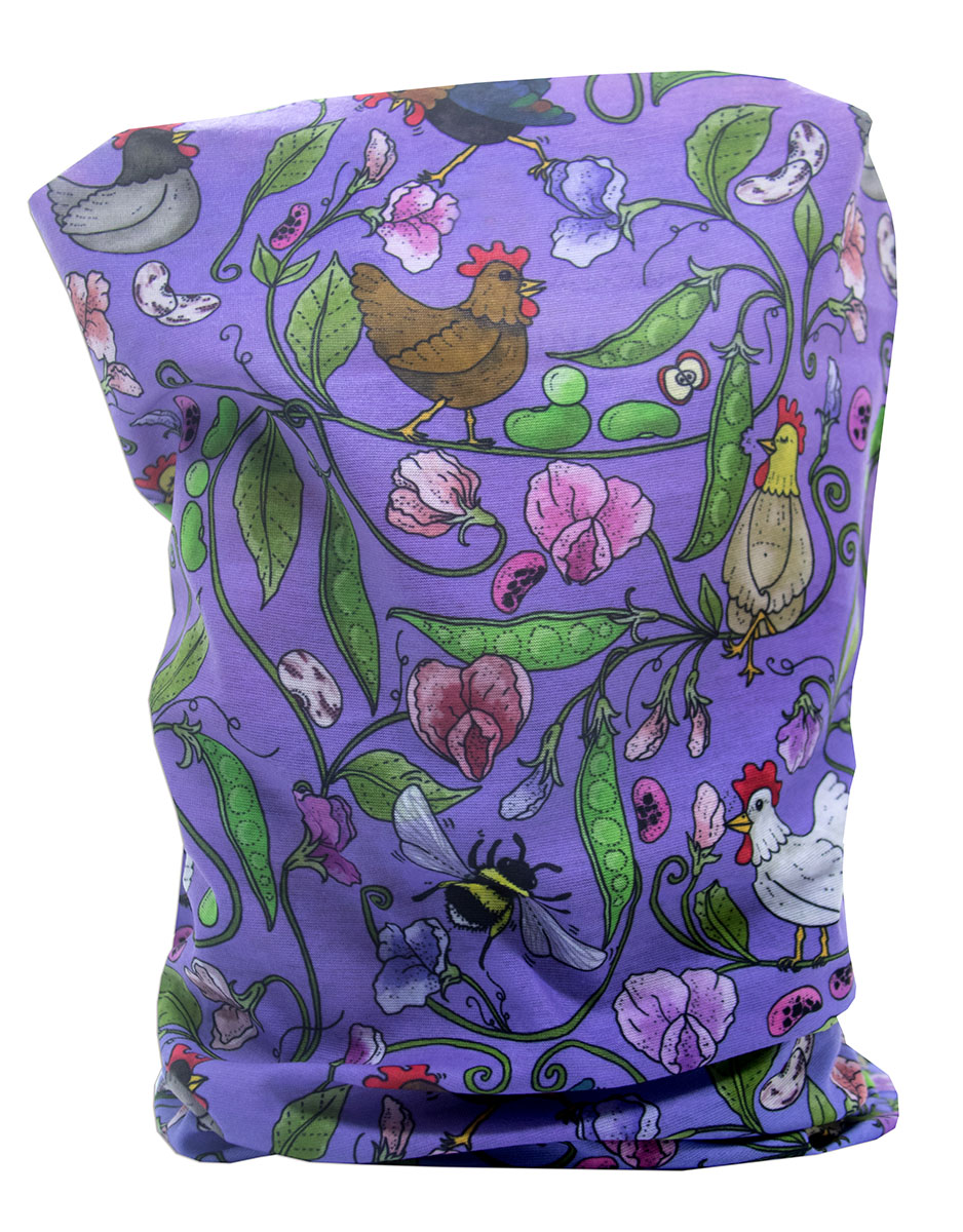 Tub / multiscarf Ärtiga höns