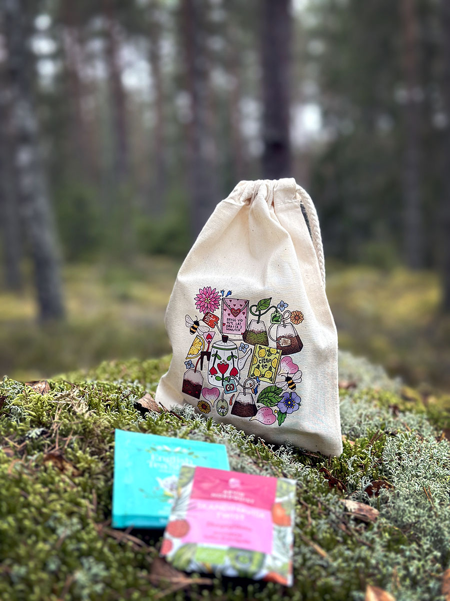 Liten present/förvaringspåse - Te - 3