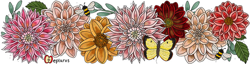 Emaljmugg - Dahlia - 3