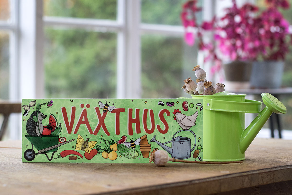Skylt - Växthus - 2