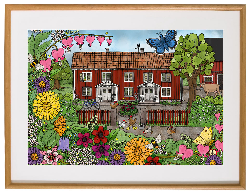 Affisch En evig sommar, 30x40 cm
