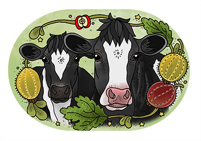 Kylskåpsmagnet - Holstein