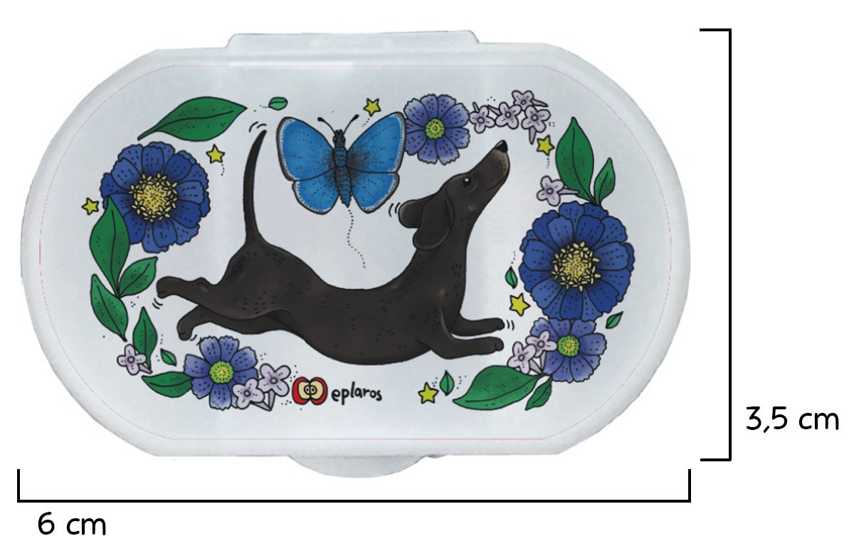 Liten pillerburk - Blå - 3