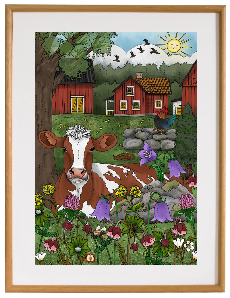 Affisch Kon Blomma, 30x40 cm
