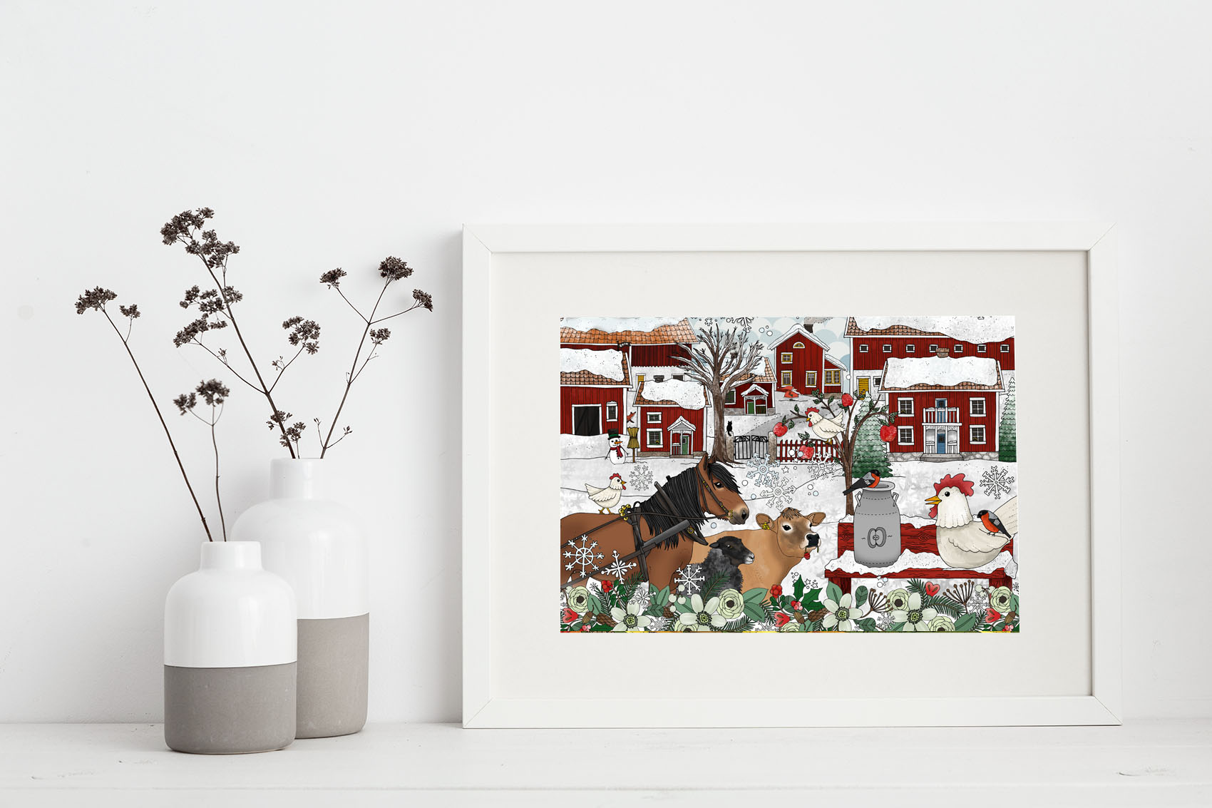 Affisch Jul i Äpplarum, 30x40 cm - 2
