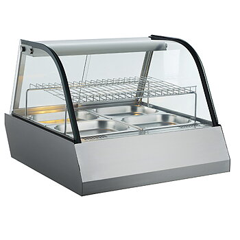 Uppvärmd display, bänkenhet 2x gn 1/1 med skjutdörrar, +30°/+90°c, l=750 mm