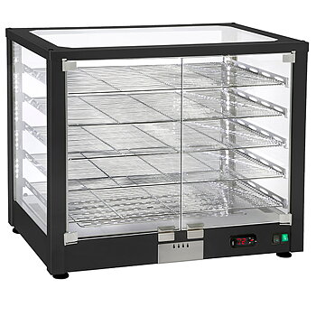Uppvärmd disk display med 2 nivåer och hängd dörrar, +20°/+90°c