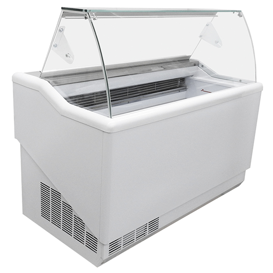 Glassdisk för 7 + 7 behållare var 5 liter, -12 ° / -22 ° C  1310x750 mm - 2