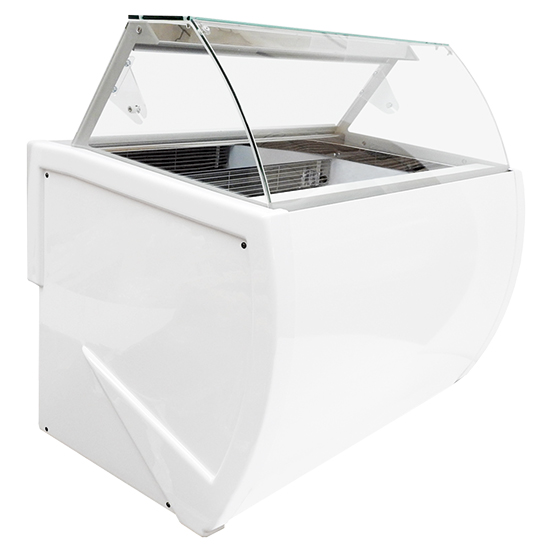 Glassdisk 10 + 10 behållare var 5 liter, -12 ° / -22 ° C  1350x920 mm