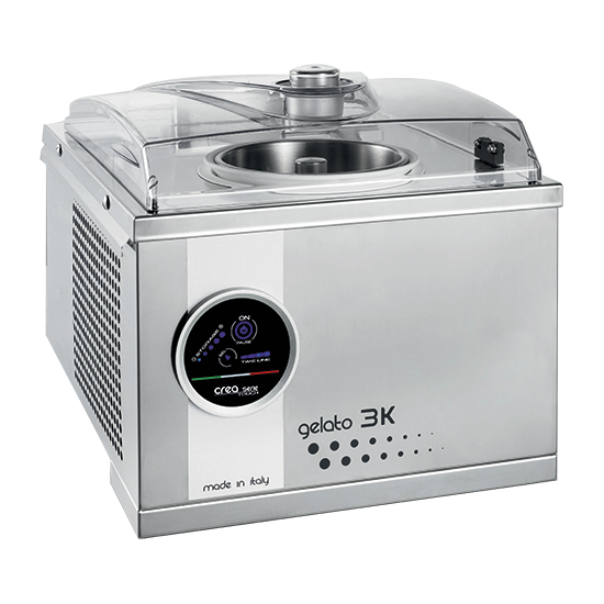 Glassmaskin med luftkylning, bordsmodell, kapacitet 1,7 liter, produktion 3 kg / h