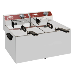 Fritös Dubbel 6,5 + 6,5 L.  EF72-N 560x410x290