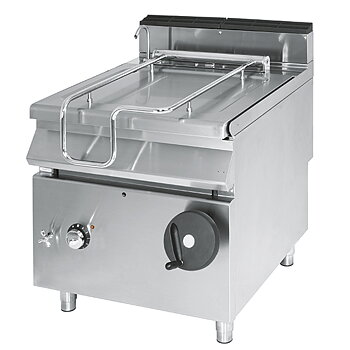 Elektrisk lutande bratt pan, kapacitet 120 liter, rostfri stålbrunn