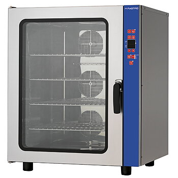 Elektrisk programmerbar kombi ångkokare med luftfuktare, 10x gn 1/1 or 600x400 mm, 400v