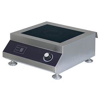 Induktionsspis 5 kw, bänkenhet, 1 platta 300x300 mm