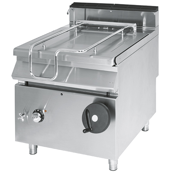 Elektrisk lutande bratt pan, kapacitet 50 liter, rostfri stålbrunn - 2