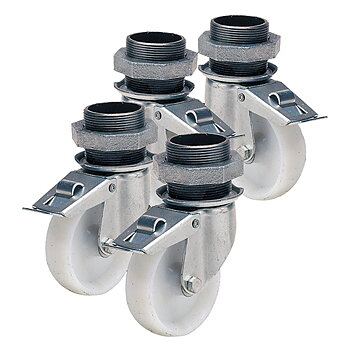 Set av 2+2 wheels med brake