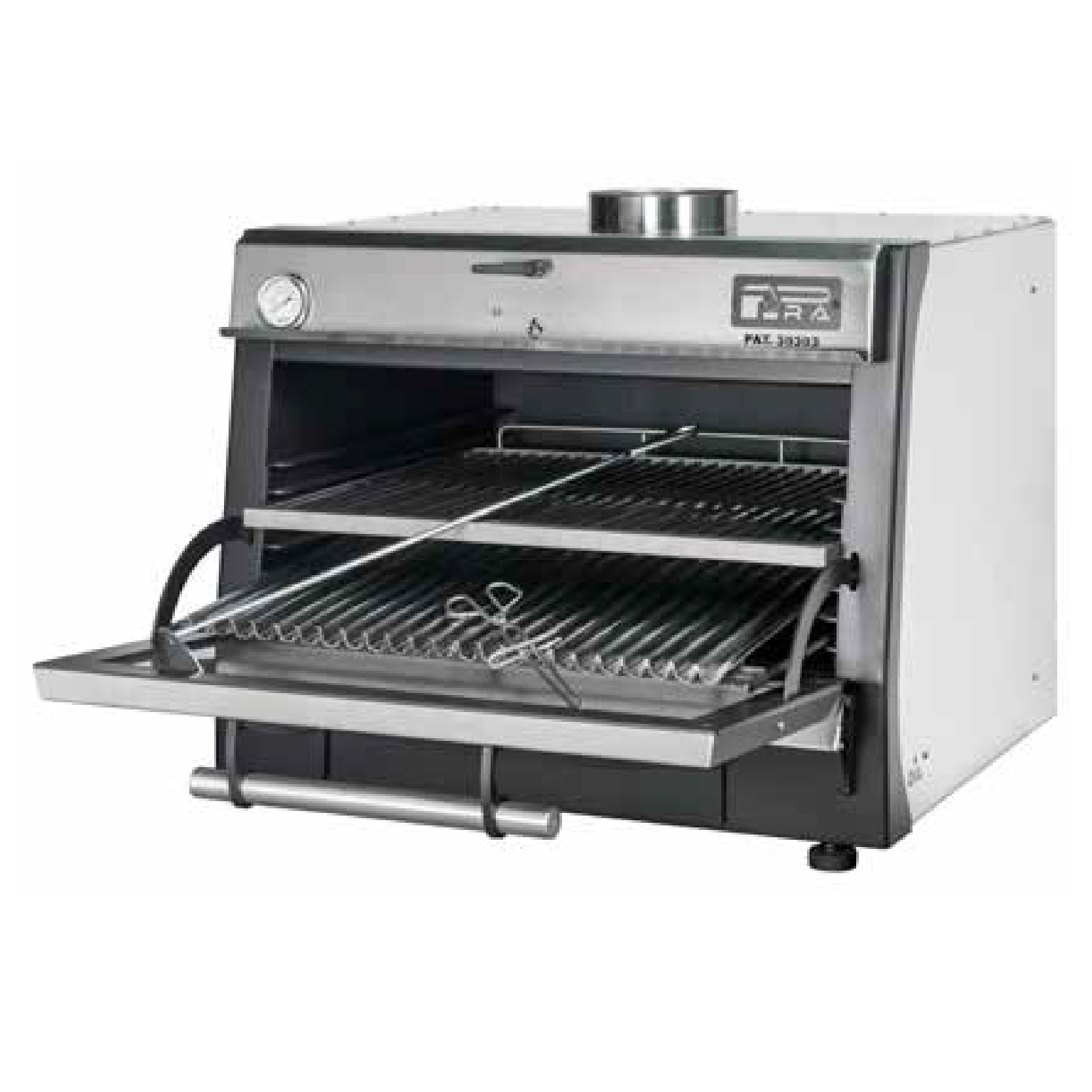 Pira 80 LUX Inox, 800x685 mm