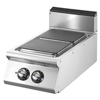 Elektrisk spis, 2 square hot tallrikar