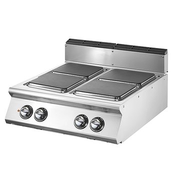 Elektrisk spis, 4 square hot tallrikar