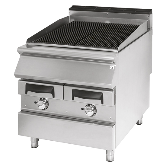 Gas grill, kokzon in gjutjärn, kött/fisk