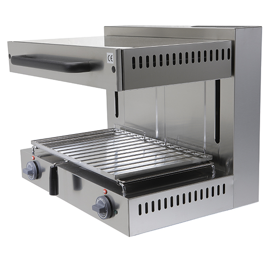 Gas lift salamander med galler, gn 1/1 - 2