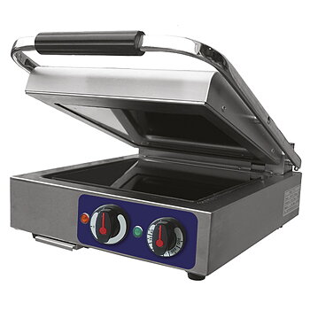 Kontaktgrill 400x300 mm med keramiska glasplattor, 550x550 mm