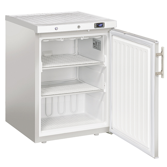 Frysskåp i rostfritt stål, 200 liter, -18 ° / -23 ° C, 598x679mm