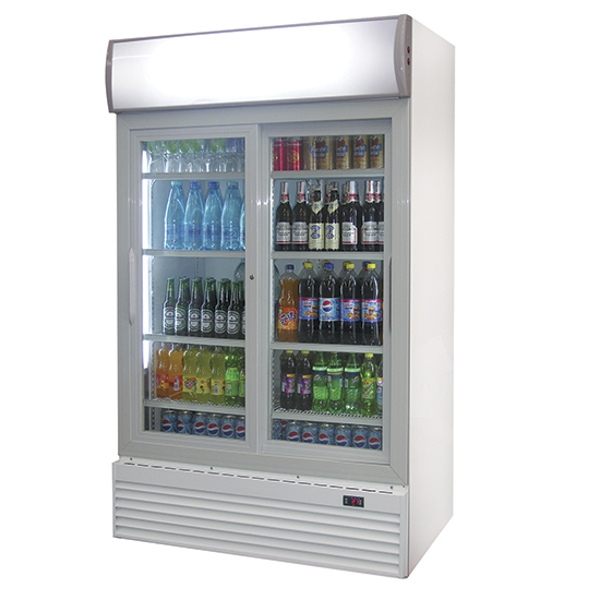 Dryckeskyl med 2 glasdörrar, 776 liter, + 1 ° / + 10 ° C 1000x730 mm