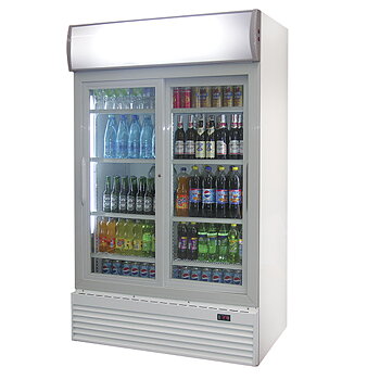 Dryckeskyl med 2 glasdörrar, 776 liter, + 1 ° / + 10 ° C 1000x730 mm