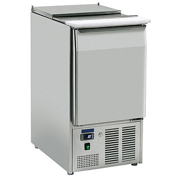 Saladette med 1 dörr gn 1/1 och lock, 3x gn 1/3 h=150 mm, 0°/+8°c