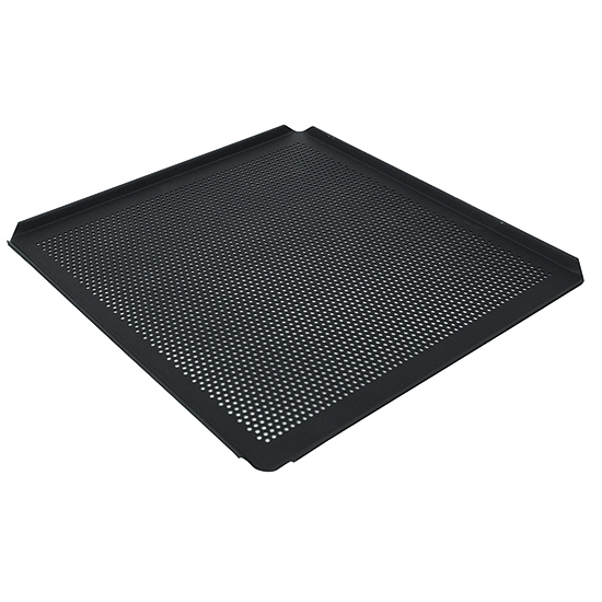 Bakplåt i Aluminium, GN 2/3 - 4 sides 45°, tynec Täckt, perforated
