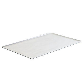 Bakplåt i aluminium untäckt, gn 1/1 - 4 sidor 45°