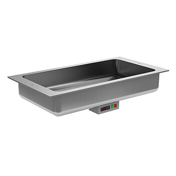 Drop-in bain-marie 4x gn 1/1 med manuell fyllning, +70°/+80°c