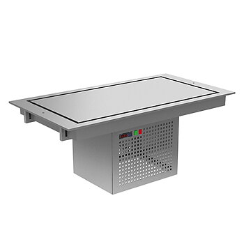 Drop-in statisk kyld platta 3x gn 1/1, +3°+5°c
