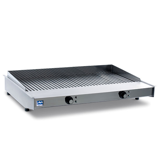 Elektrisk grill med 2 värme zoner, grillyta 770x470 mm - 2