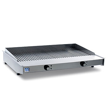 Elektrisk grill med 2 värme zoner, grillyta 770x470 mm