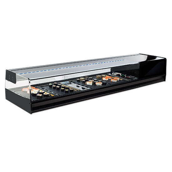 Sushi kyl 4x gn 1/3 med led ljus, +1°/+5°c