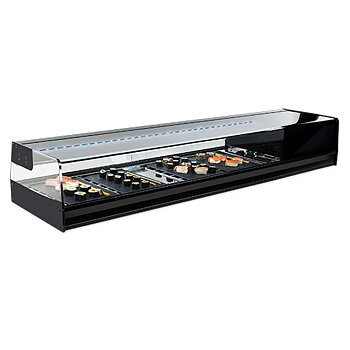 Sushi kyl 4x gn 1/3 med led ljus, +1°/+5°c