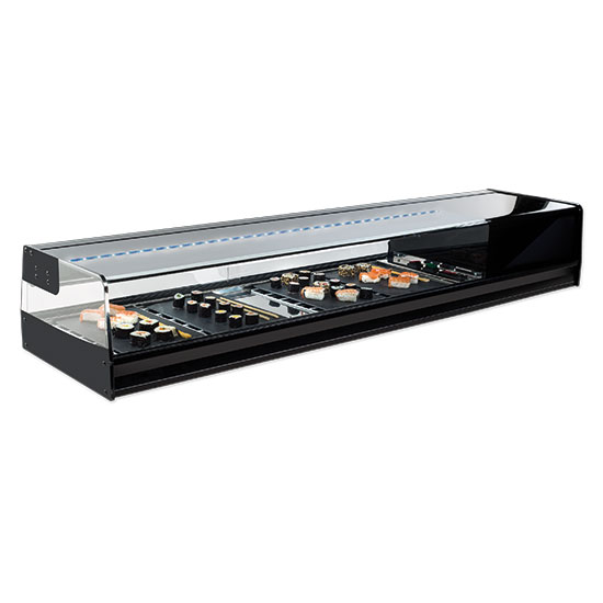 Sushi kyl 6x gn 1/3 med led ljus, +1°/+5°c