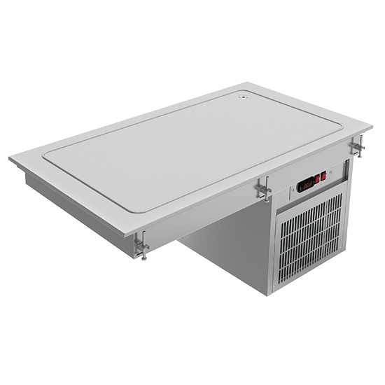 Kylplatta, inbyggd, 3x GN1 / 1, 1115x610 mm