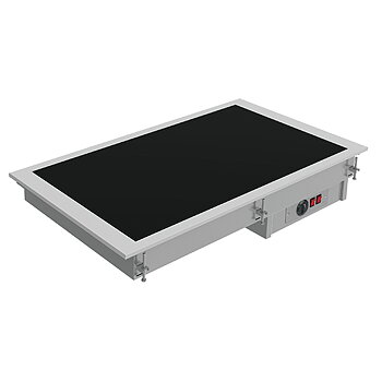 Keramisk spis, inbyggd modell, 2x GN1 / 1, 790x610 mm