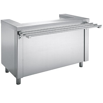 Serveringbänk för tallrikar, dispenser vagn  B = 1300x700 mm