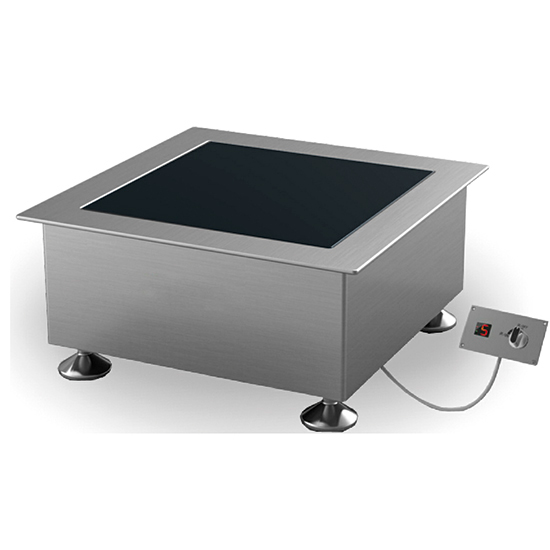 Drop-in induktionsspis 5 kw, 1 platta Ø 280 mm