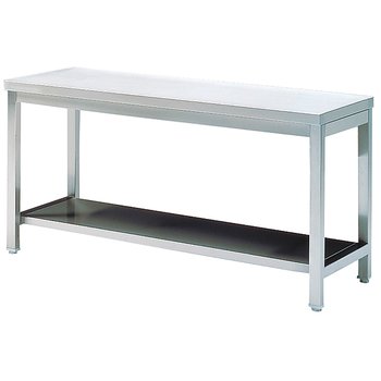 Arbetsbord med hylla, utan bakkant, 800x700 mm