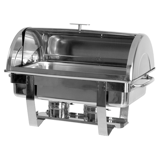Chafing dish med "roll-top" lock, 1x gn 1/1 h=65 mm - 3