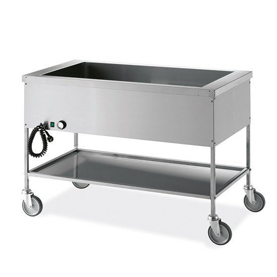 Bain-marie vagn med 1 ho 3x gn 1/1 h=200 mm